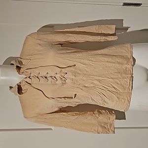 Coolwear USA 3/4 sleeve lace up blouse